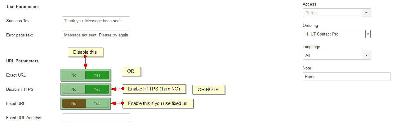 Joomla Contact HTTPS